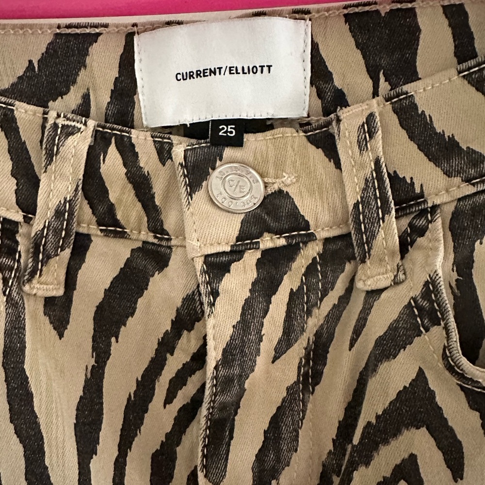 Current Elliot animal print denim